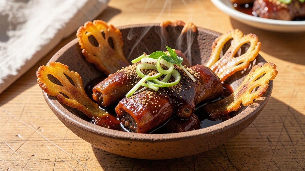 Asian Pork Neck Bones Recipe: Slow-Braised Umami Bomb With Crispy Celery Crowns