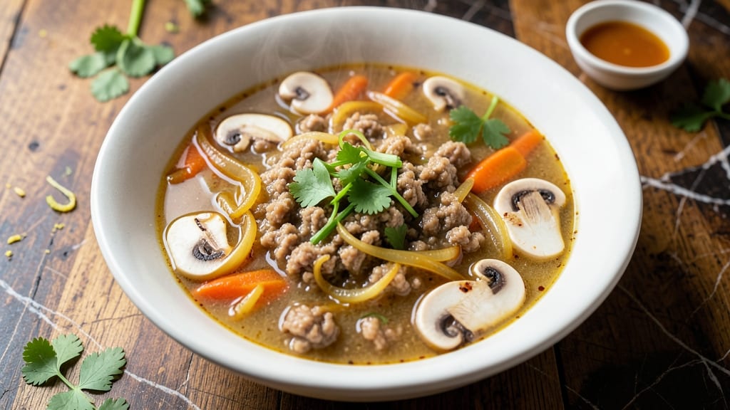 Minced Pork Soup Recipe: Fragrant Ginger-Lime Simmer for Quick Comfort