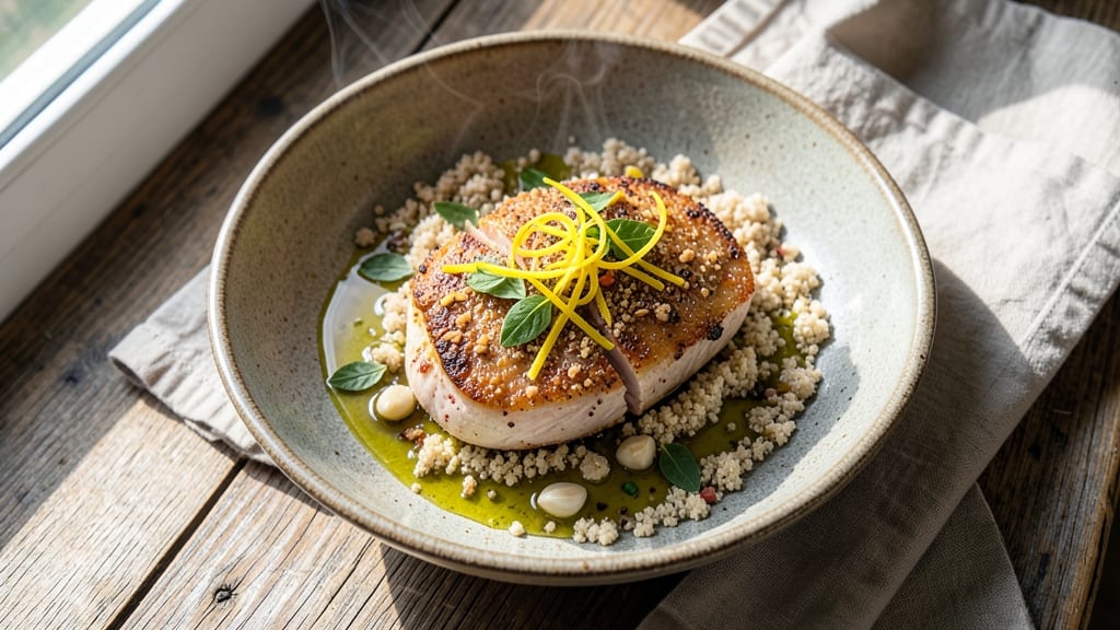 Mediterranean Diet Pork Chops Recipe: Herb-Crusted, Lemon-Garlic Pan-Seared Perfection