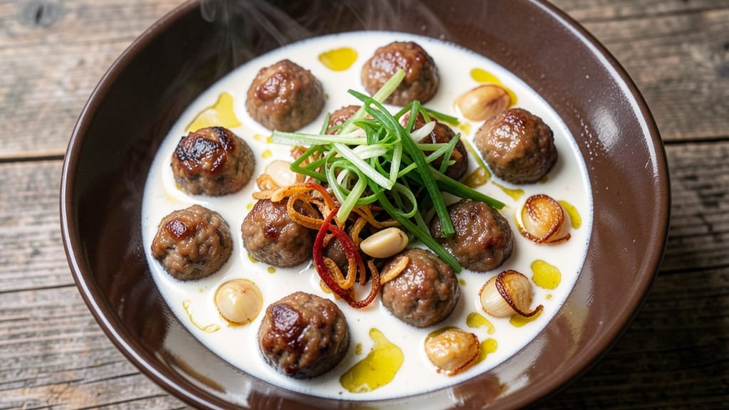 Asian Pork Meatball Soup Recipe: Silky Coconut Broth With Herbal Umami Bites