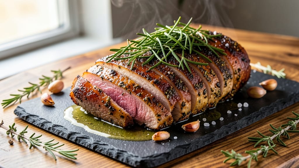 10-Pound Pork Loin Recipe: Herb-Crusted Roast With Juicy Center Heat