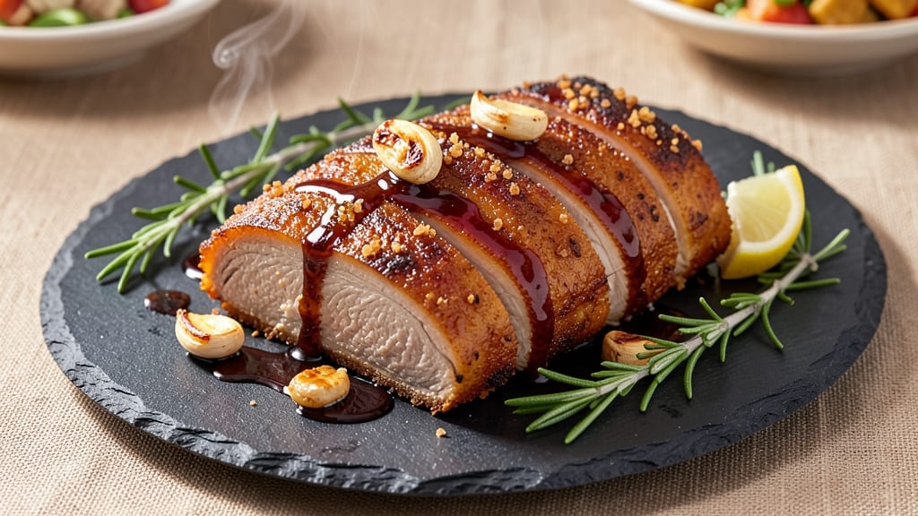 Air Fryer Rotisserie Pork Loin Recipe: Crispy Bark, Juicy Core in 30 Minutes