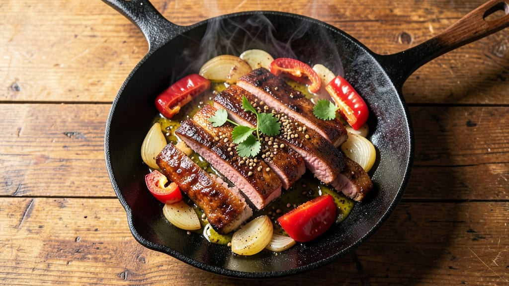 Mexican Pork Fajitas Recipe: Smoky Chipotle Marinated Meat With Crispy Peppers