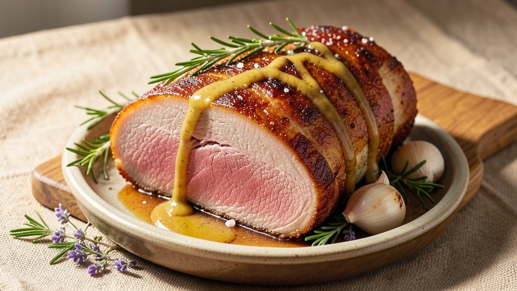6-Lb Pork Loin Roast Recipe: Juicy Pink Heart With Herb-Crusted Crisp