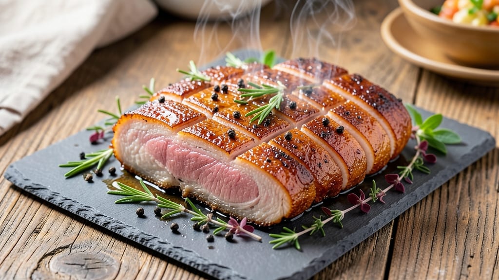 Air Fryer Roast Pork Belly Recipe: Crispy Bark, Juicy Pink Magic in 40 Minutes