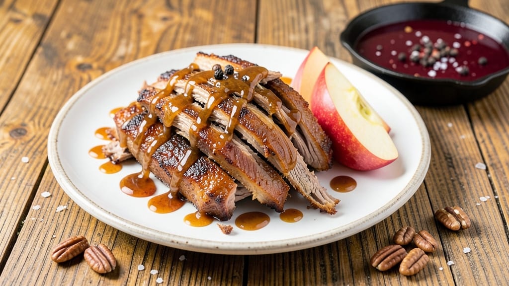 Apple Bourbon Pulled Pork Recipe: Smoky-Sweet Shreds With Crispy Celery Crowns