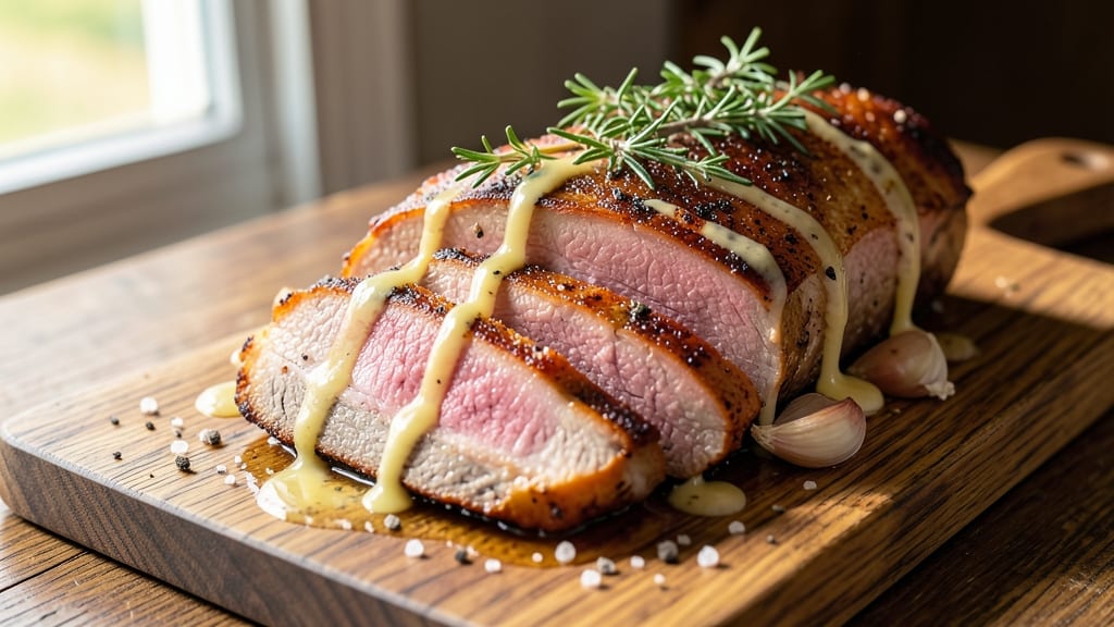 4lb Pork Loin Roast Recipe: Reverse-Seared Crust Meets Juicy Pink Core