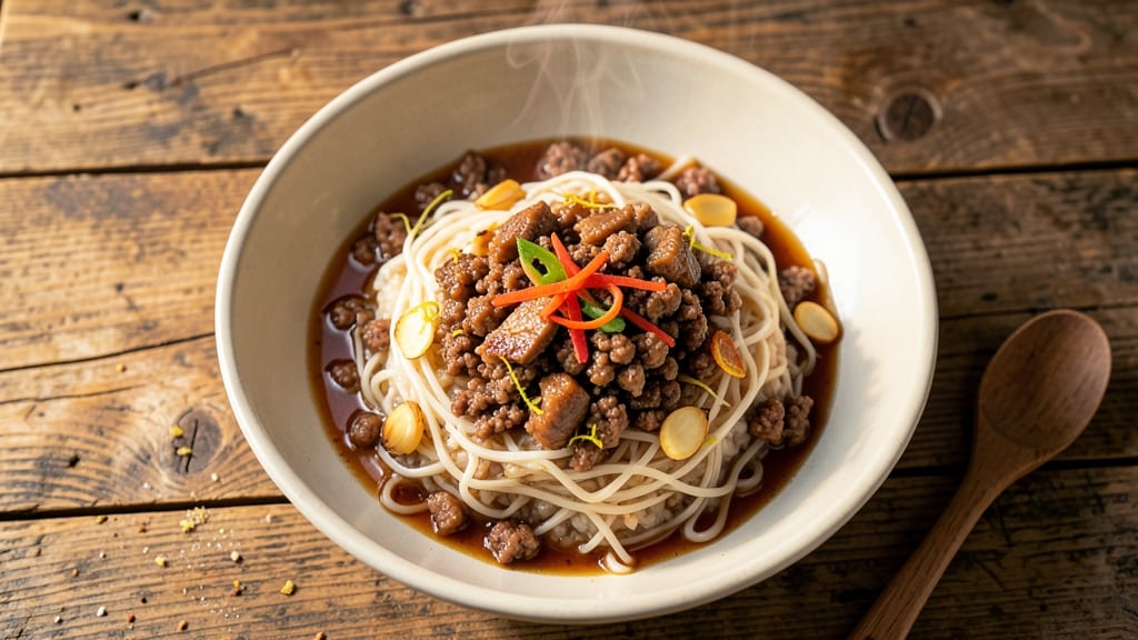 Minced Pork Porridge Recipe: Silky Rice Noodles With Savory Pork Bits