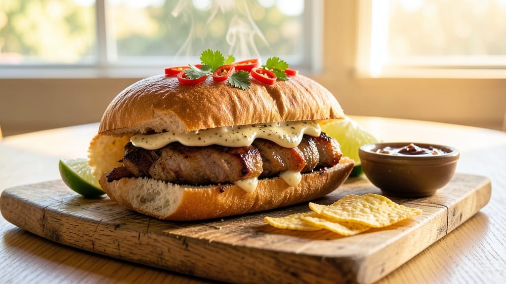 Mexican Pork Torta Recipe: Crunchy Crust and Smoky Chipotle Magic