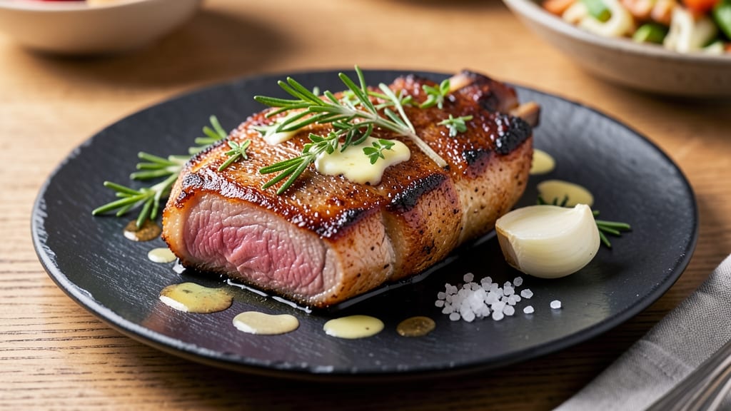 Michael Symon's Pork Chops Recipe: Herb-Crusted, Juicy Pink Centers Guaranteed