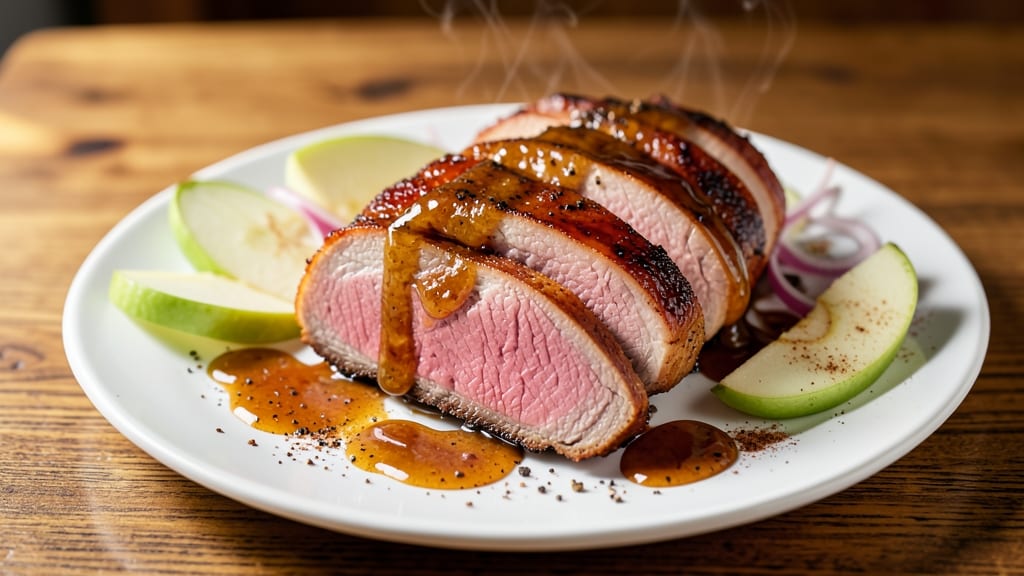Apple Glazed Pork Loin Recipe: Caramelized Apple Crunch Over Sweet-Savory Meat