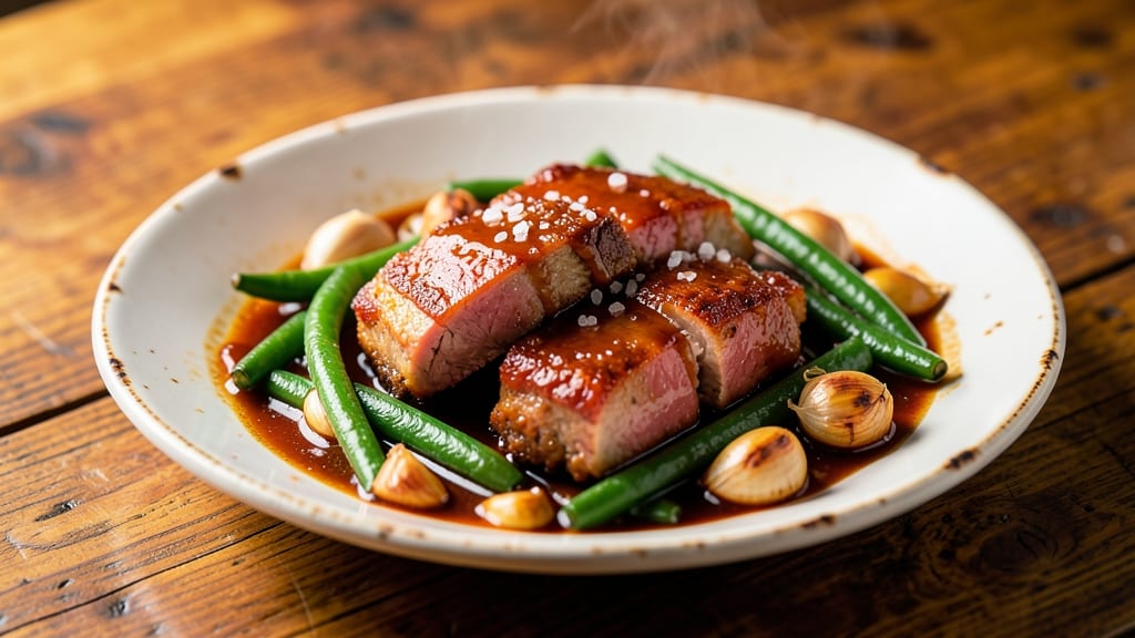 Adobo Sitaw With Pork Recipe: Smoky Soy-Braised Celery and Pork Bites