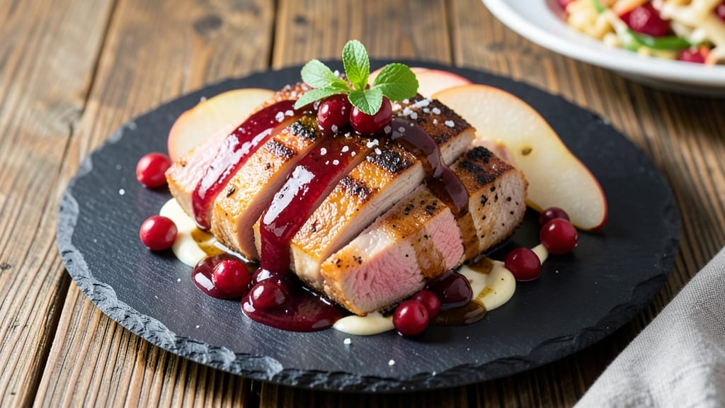 Apple Cranberry Pork Loin Recipe: Sweet-Savory Glaze with Juicy Pink Centers