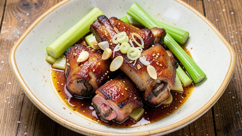 Filipino Pork Knuckle Recipe: Slow-Braised to Crispy Celery Crowns